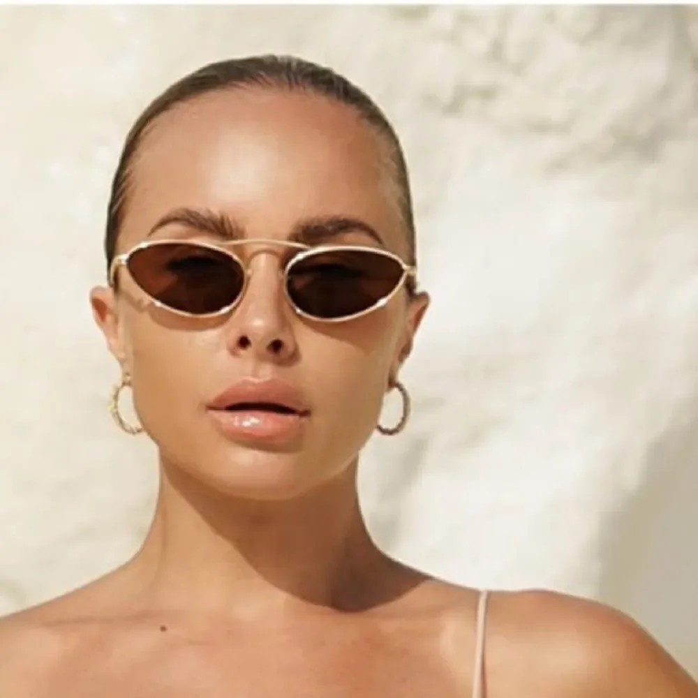 Retro Narrow Cat Eye Sunglasses